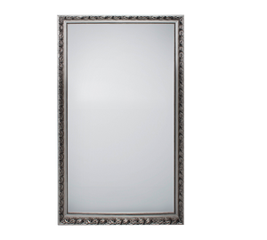 SONJA SPECCHIO DA PARETE CON CORNICE LAVORATA CON GANCI X INSTALLAZIONE ORIZZONTALE E VERTICALE 100X200CM ARGENTO