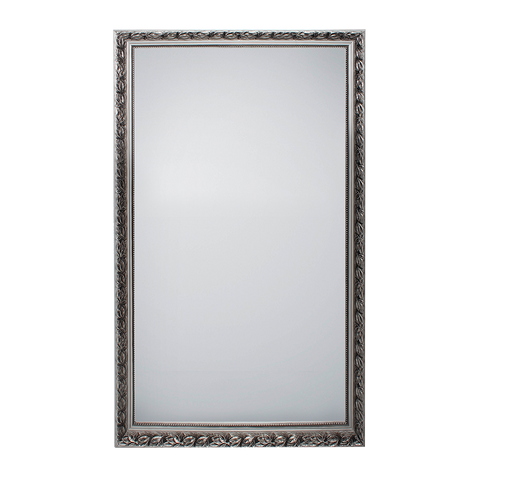 SONJA SPECCHIO DA PARETE CON CORNICE LAVORATA CON GANCI X INSTALLAZIONE ORIZZONTALE E VERTICALE 100X200CM ARGENTO