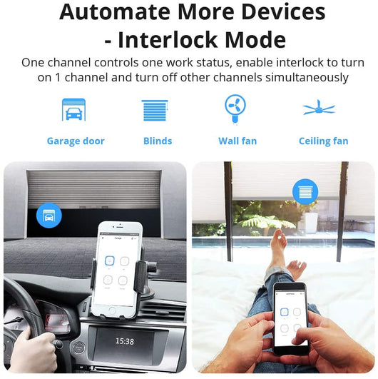SONOFF 4CHPROR3  Interruttore universale smart switch WiFi controllo 4Ch linee indipendenti con temporizzazione guida DIN