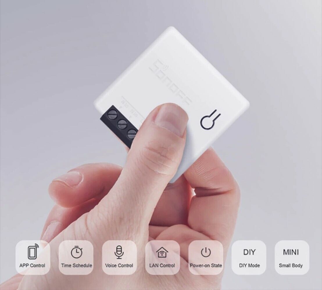 SONOFF smart switch wireless interruttore WiFi intelligente domotica MINI R2