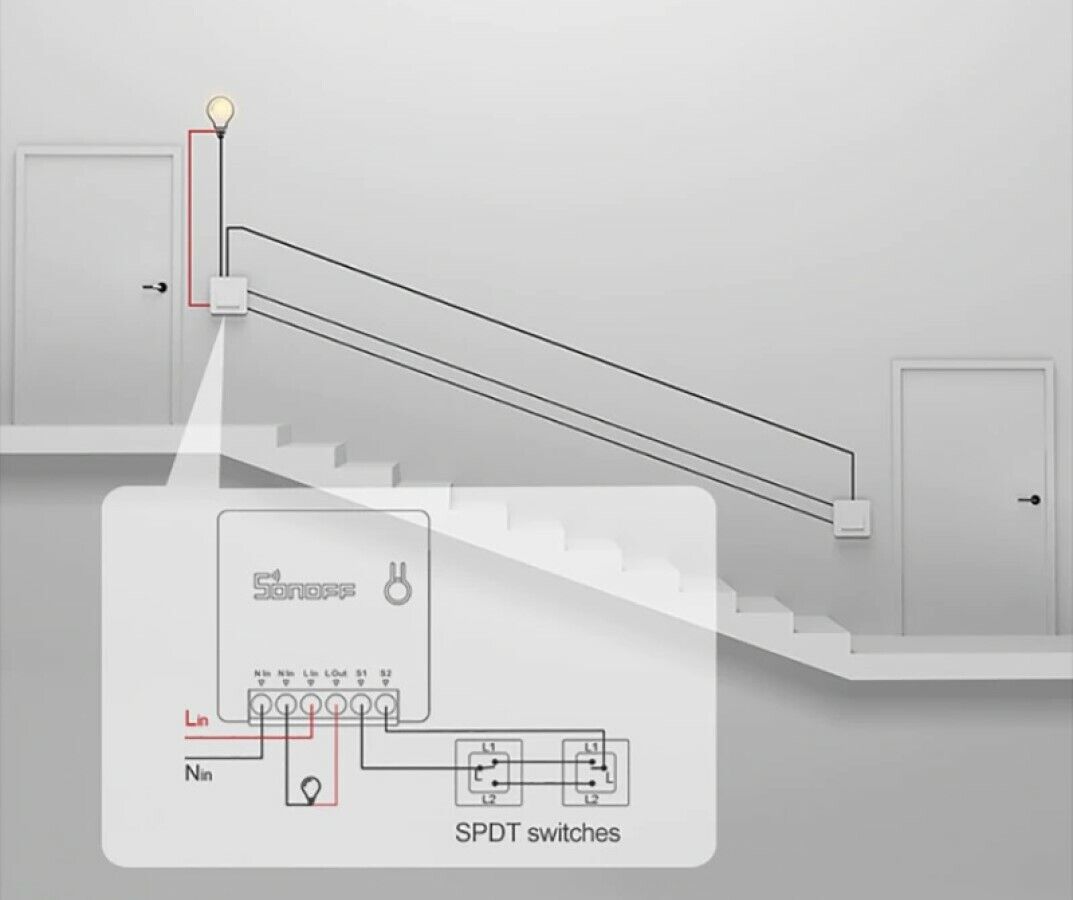 SONOFF smart switch wireless interruttore WiFi intelligente domotica MINI R2