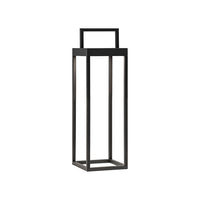 Lanterna Soon solare antracite a led da 2,2w a batteria IP54 h. 32,5cm