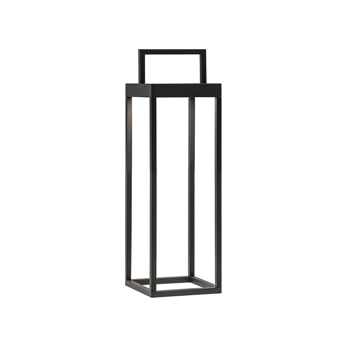 Lanterna Soon solare antracite a led da 2,2w a batteria IP54 h. 32,5cm