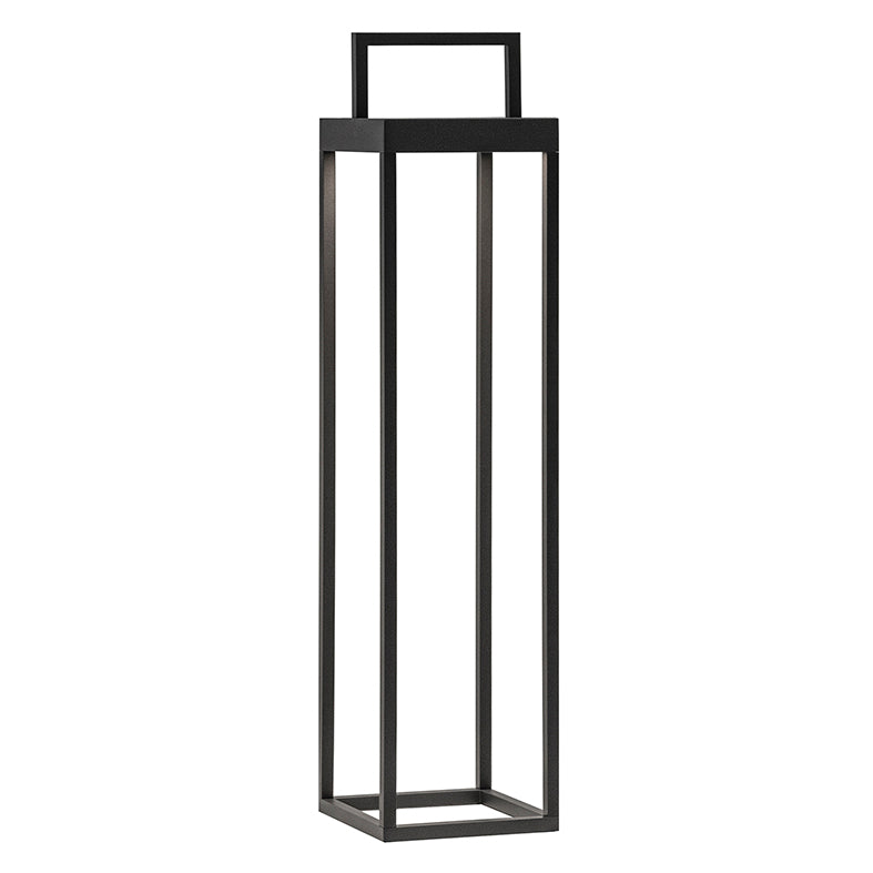 Lanterna Soon solare antracite a led da 2,2w a batteria IP54 h. 52,5cm