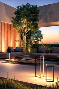 Lanterna Soon solare antracite a led da 2,2w a batteria IP54 h. 52,5cm