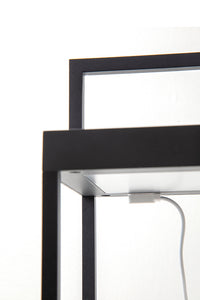 Lanterna Soon solare antracite a led da 2,2w a batteria IP54 h. 32,5cm