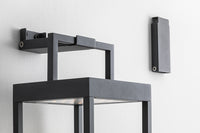 Lanterna Soon solare antracite a led da 2,2w a batteria IP54 h. 32,5cm