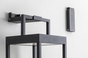 Lanterna Soon solare antracite a led da 2,2w a batteria IP54 h. 52,5cm