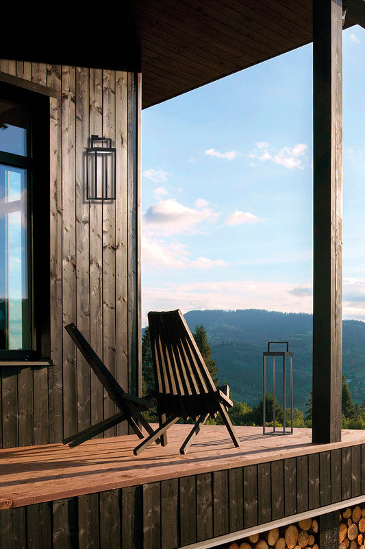 Lanterna Soon solare antracite a led da 2,2w a batteria IP54 h. 32,5cm