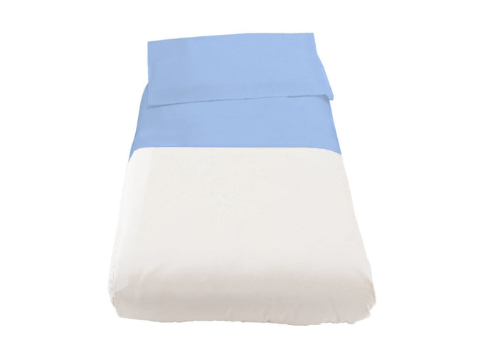 Federa Per Lettino E Culla In Tinta Unita - Culla - Azzurro