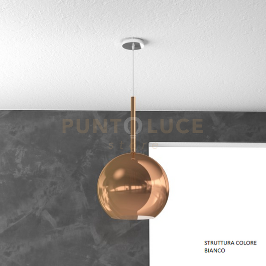 SOSP. BIANCO 1 LUCE GRANDE RAME 1155BI-SG-RA