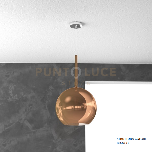 SOSP. BIANCO 1 LUCE GRANDE RAME 1155BI-SG-RA