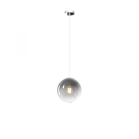 SOSP. CROMO 3 LUCI RETTANGOLARE VETRI PICCOLI (1 BRONZO+2 FUME') 1194CR-S3 RP-FB