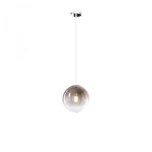 SOSP. CROMO 3 LUCI RETTANGOLARE VETRI PICCOLI (1 BRONZO+2 FUME') 1194CR-S3 RP-FB