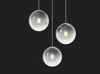 SOSP. CROMO 3 LUCI RETTANGOLARE VETRI PICCOLI FUME' 1194CR-S3 RP-FU