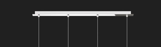 SOSP. CROMO 4 LUCI RETTANGOLARE VETRI (2 PICCOLI+1 MEDIO+1 GRANDE) TUTTI FUME' 1194CR-S4 RMIX-FU