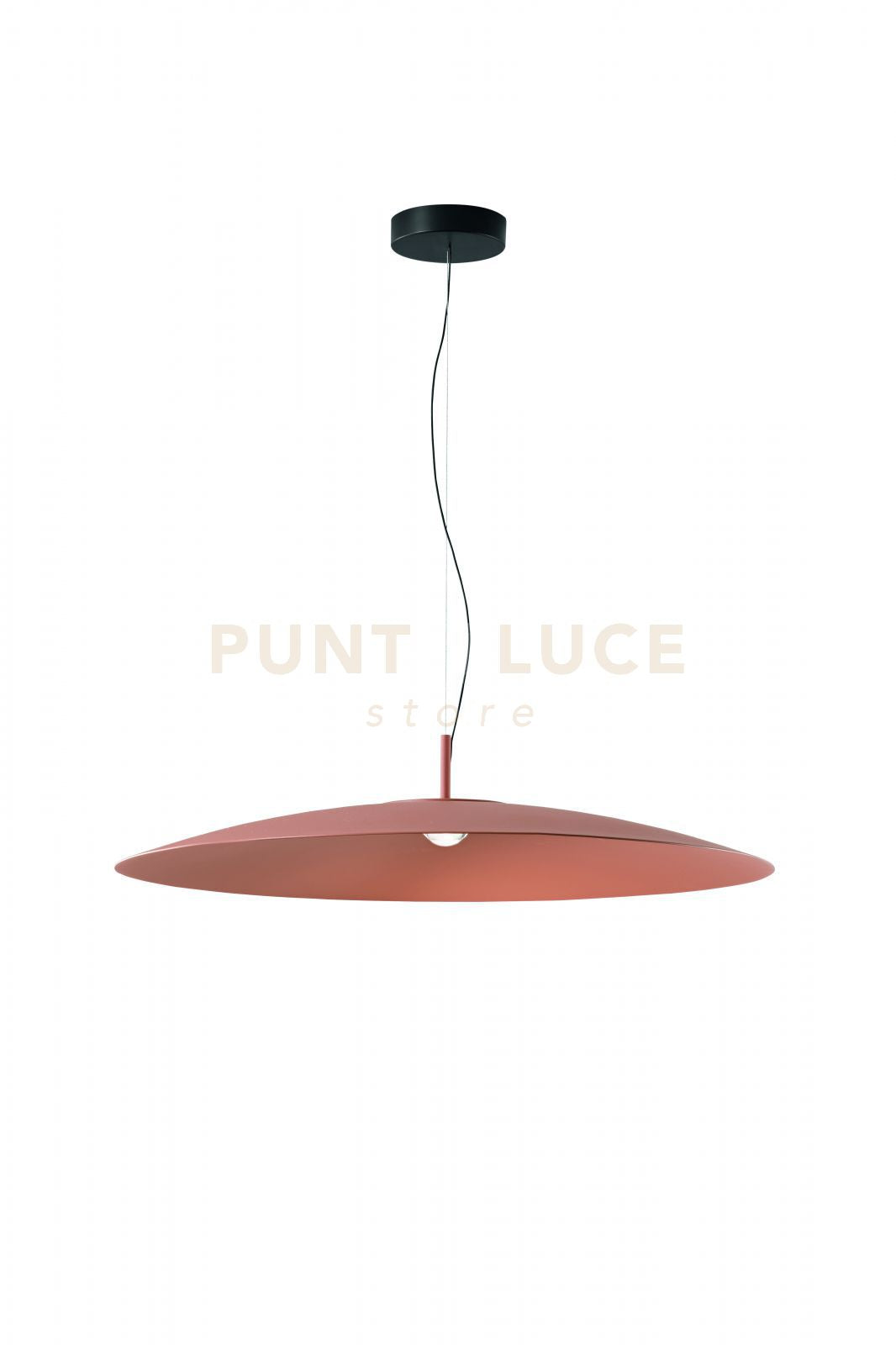 SOSPENSIONE 1 LUCE ELLE A LED 18W 3000K 1719LM  D.90CM TERRA