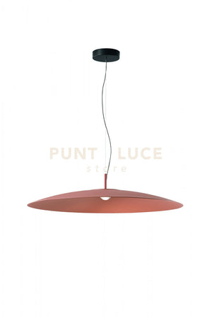 SOSPENSIONE 1 LUCE ELLE A LED 18W 3000K 1719LM  D.90CM TERRA