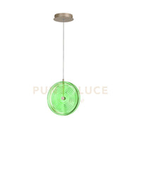 SOSPENSIONE JOKEY PICCOLA VERDE 1 LUCE LED 3000K 838LM 13W D.30CM