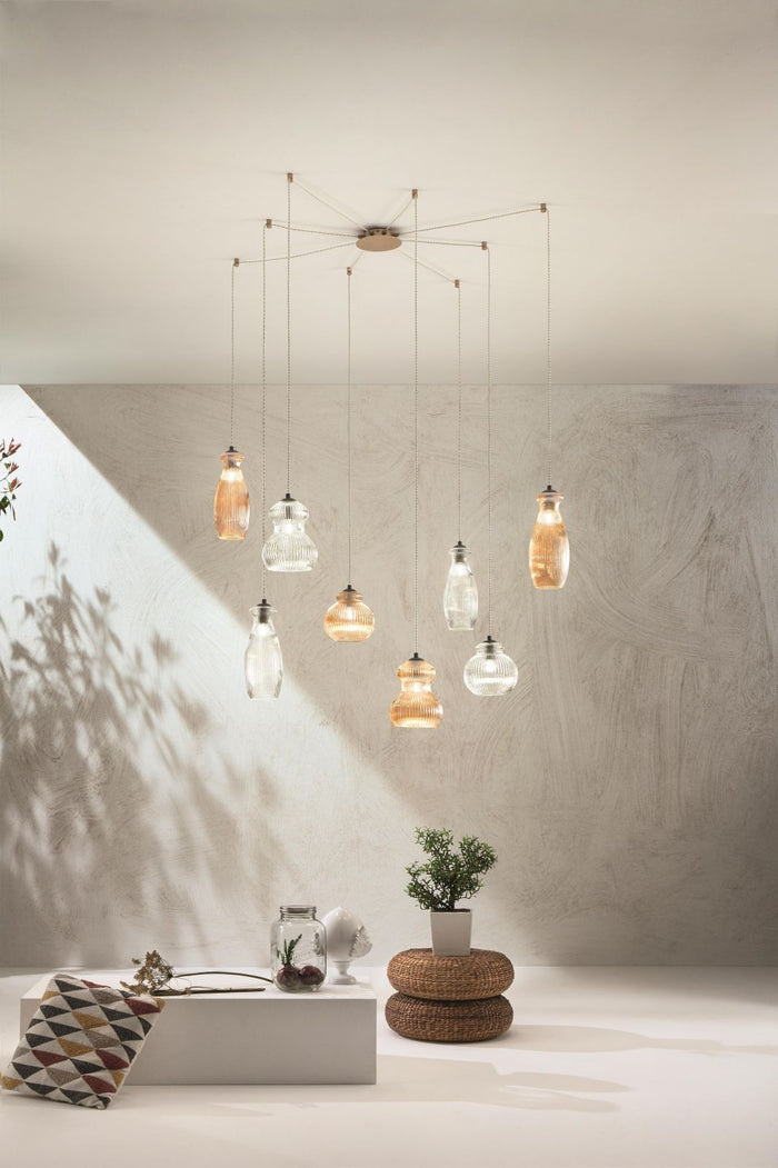 SOSPENSIONE MADAGASCAR 3 TRASPARENTE D.12,5CM  BASE D'ATTACCO NON INCLUSA ACQUISTABILE SEPARATAMENTE ATTACCO E14