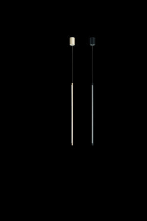 SOSPENSIONE GENIUS A LED 3000k 20lm  12w SINGOLA VERTICALE ORO DIMMERABILE