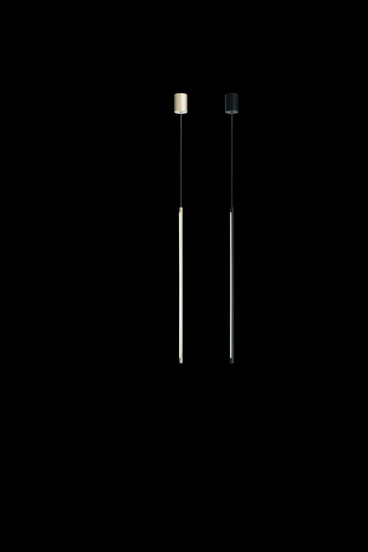 SOSPENSIONE GENIUS A LED 3000k 20lm  12w SINGOLA VERTICALE ORO DIMMERABILE