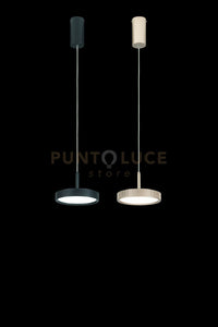 SOSPENSIONE SINGOLA NINA NERO 3000K 1410LM 20W D.19CM VETRI ACQUISTABILI SEPARATAMENTE