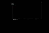 SOSPENSIONE GENIUS ORIZZONTALE  NERO LED 3000K 1380LM 28W DIMMERABILE L.160CM