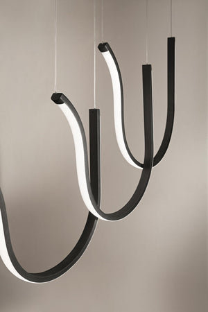 SOSPENSIONE LINERE A TRE ELEMENTI ARQUA SO.ARQUA-3R-NERO NERO