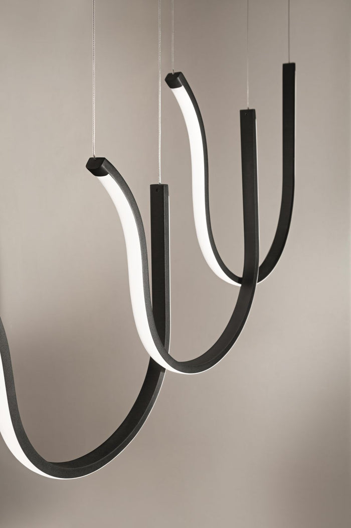 SOSPENSIONE LINERE A TRE ELEMENTI ARQUA SO.ARQUA-3R-NERO NERO