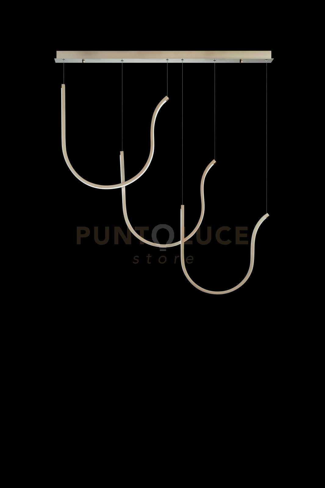 SOSPENSIONE LINERE A TRE ELEMENTI ARQUA SO.ARQUA-3R-ORO DORATA