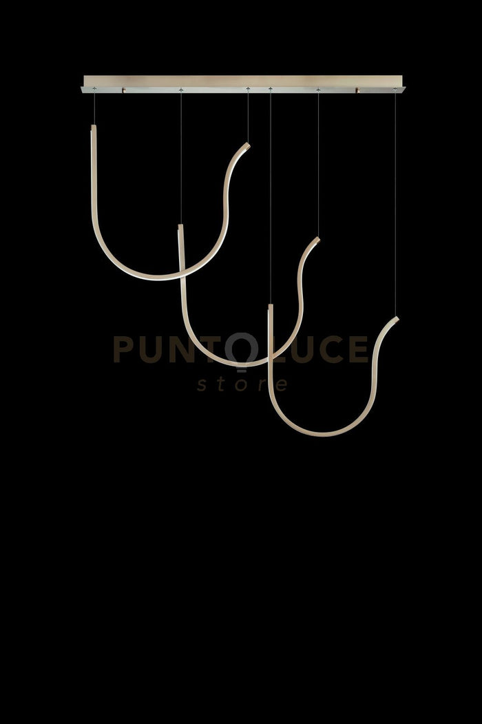 SOSPENSIONE LINERE A TRE ELEMENTI ARQUA SO.ARQUA-3R-ORO DORATA