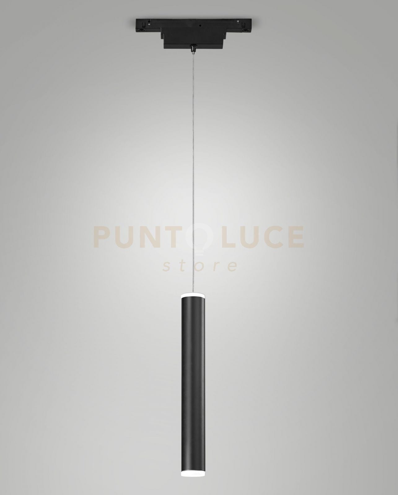 SOSPENSIONE NERA CILINDRICA PER SERIE ERMES LED 3000K 720LM 7,5W DIMMERABILE DALI