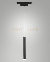 SOSPENSIONE NERA CILINDRICA PER SERIE ERMES LED 3000K 720LM 7,5W DIMMERABILE DALI