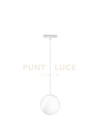 SOSPENSIONE PER BINARIO MAGNETICO E SFERA D.15CM BIANCO LED 3000K 624LM 8W