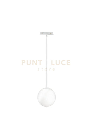 SOSPENSIONE PER BINARIO MAGNETICO E SFERA D.15CM BIANCO LED 3000K 624LM 8W