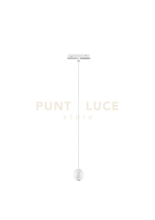 SOSPENSIONE PER BINARIO MAGNETICO OVALE BIANCO D.5CM LED 3000K 312LM 4W