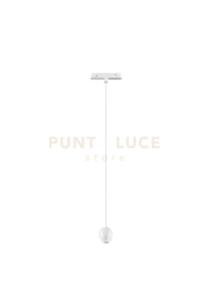 SOSPENSIONE PER BINARIO MAGNETICO OVALE BIANCO D.5CM LED 3000K 312LM 4W