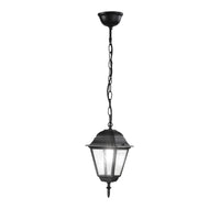 SOSPENSIONE ROMA NERA 1 LUCE ATTACCO E27 IP44 14,6X14,6X97CM