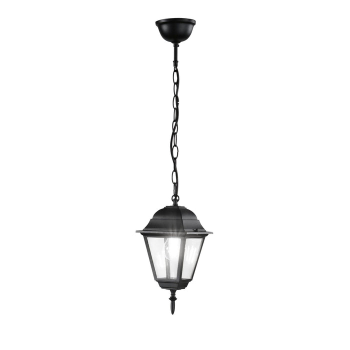 SOSPENSIONE ROMA NERA 1 LUCE ATTACCO E27 IP44 14,6X14,6X97CM