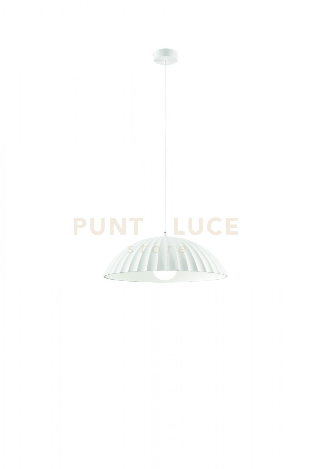 SOSPENSIONE RUSTIC  EFFETTO CEMENTO BIANCO 1 LUCE ATTACCO E27