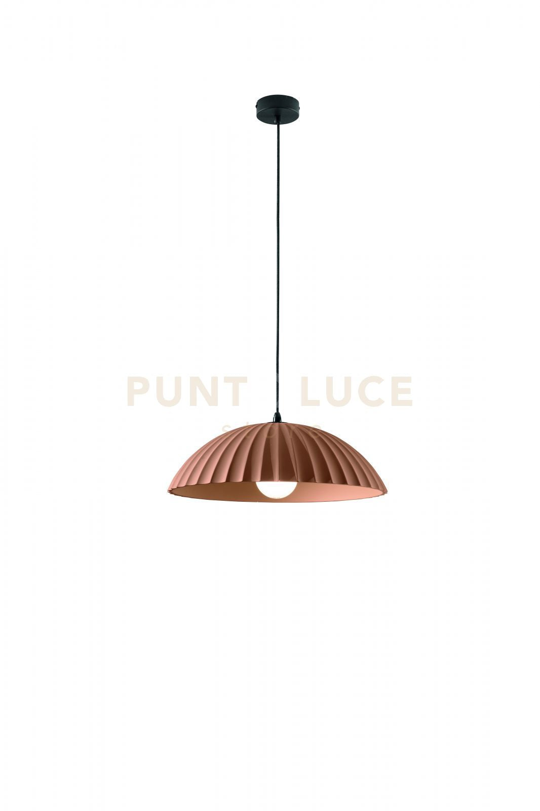 SOSPENSIONE RUSTIC EFFETTO CEMENTO COLORE RUGGINE 1 LUCE ATTACCO E27