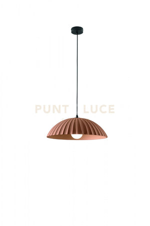 SOSPENSIONE RUSTIC EFFETTO CEMENTO COLORE RUGGINE 1 LUCE ATTACCO E27