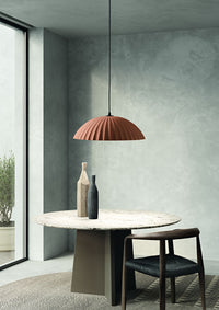 SOSPENSIONE RUSTIC EFFETTO CEMENTO COLORE RUGGINE 1 LUCE ATTACCO E27