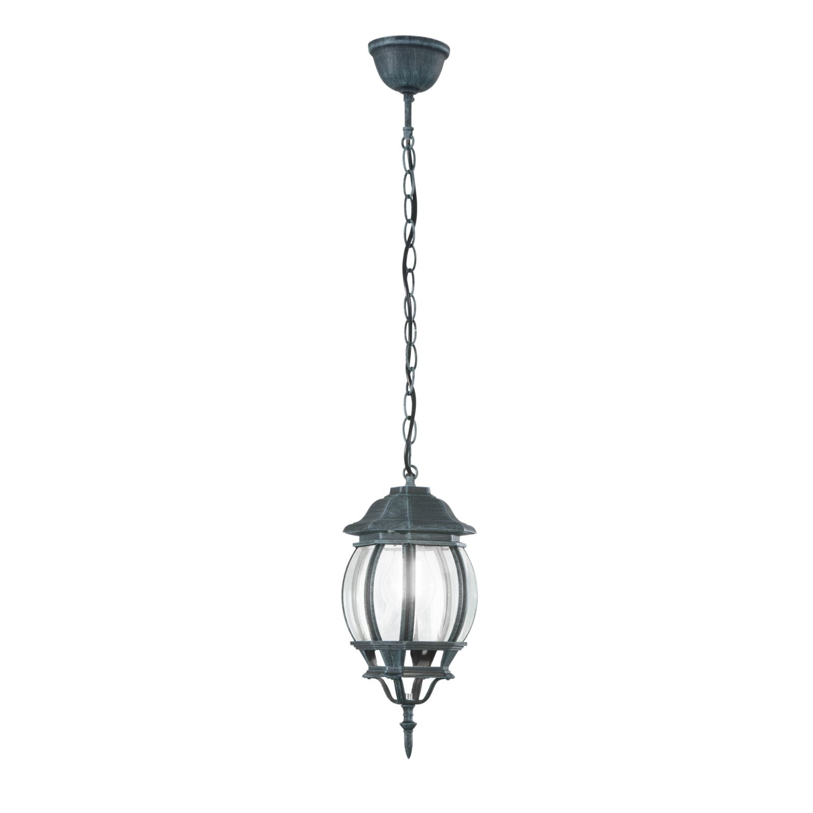 SOSPENSIONE SANTIAGO NERA E VERDE 1 LUCE ATTACCO E27 IP44 15,5X107,5CM