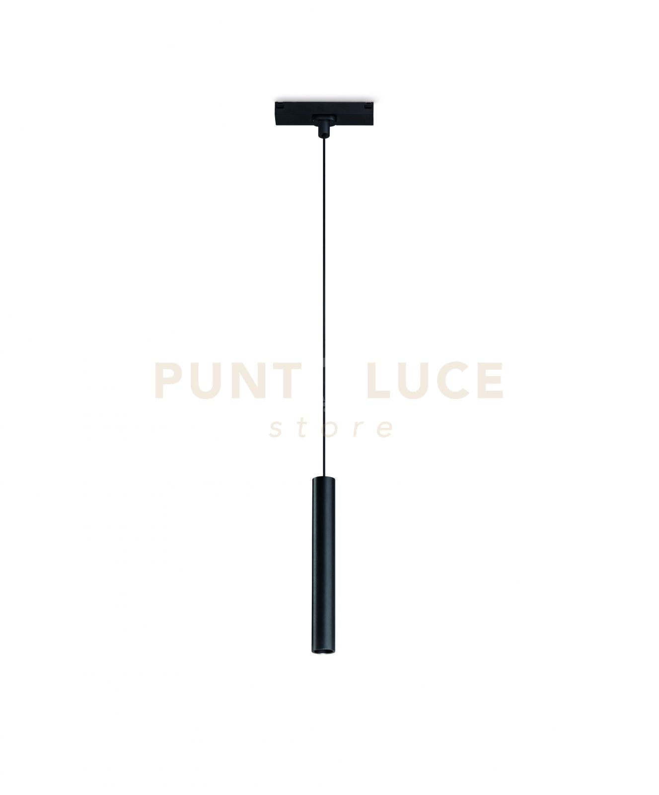 SOSPENSIONE TUBO/PICCOLA PER BINARIO MAGNETICO ULTRASLIM NERO D.2,6CM 3000K 468LM 6W