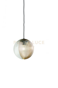 SOSPENSIONE VETRO BELLA 2 AMBRA D.24CM H.26CM 1 LUCE ATTACCO E27