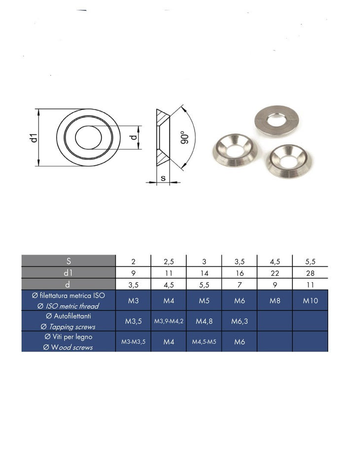 SOTTOVITI INOX Ø MM.6