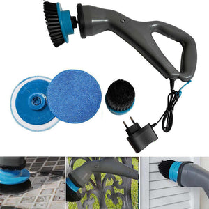 SPAZZOLA ELETTRICA ROTANTE MULTIUSO CORDLESS E RICARICABILE 3 IN 1