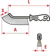 SPAZZOLA SPID CURVA ACCIAIO